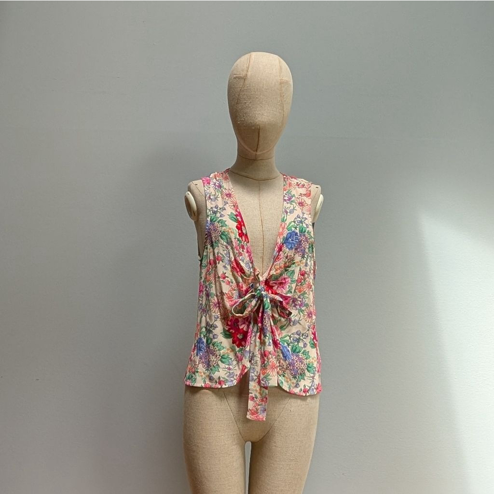 Favorite Daughter The Gwen Top Floral Sleeveless Blouse - Medium - Picture 2 of 8